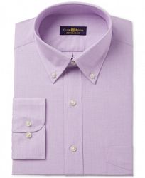 Club Room Men's Classic/Regular Fit Lavender Spread Dress Shirt, Only at Macy's