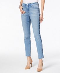 Style & Co Embroidered Slim-Leg Ankle Jeans, Only at Macy's