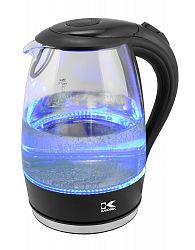 Glass Water Kettle with Blue LED lights