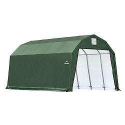 12 ft. x 20 ft. x 11 ft. Barn Style Shelter in Green
