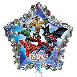 Amscan Supershape Justice League Balloon (One Size) (Silver/Blue)
