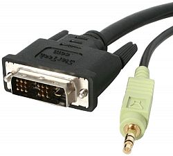 6FT DVI D SINGLE LINK DISPLAY CABLE WITH AUDIO H3C00R8CM-2910