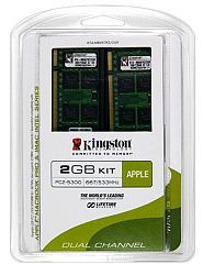 Kingston Apple 2GB Kit 2x1GB Modules 667MHz DDR2 SoDimm IMac And Macbook Memory KTA MB667K2 2GR H3C0CRVTV-0510