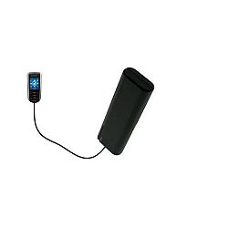 Gomadic Portable AA Battery Pack for the Cowon iAudio F2 - Powered by 4 X AA Batteries to provide Emergency charge. Built using TipExchange Technology