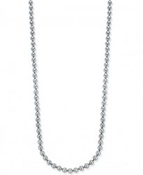 Charter Club Silver-Tone Gray Imitation Pearl Long Necklace, Created for Macy's