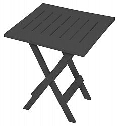 Folding Side Table, Grey