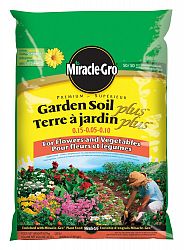 Miracle-Gro Garden Soil Plus for Flowers and Vegetables