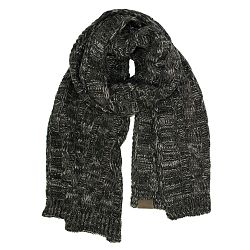 Men's Twisted Cable Scarf-Slate