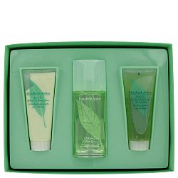 Green Tea Gift Set By Elizabeth Arden - 3.3 oz Scent Spray + 3.3 oz Body Lotion + 3.3 oz Bath and Shower Gel