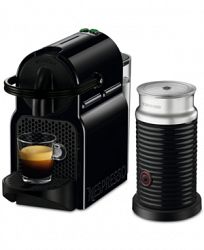 Nespresso Inissia Espresso Maker by De'Longhi with Aeroccino, Black