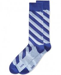 Bar Iii Men's Seamless Toe Patterned Angle Stripe Dress Socks, Created for Macy's