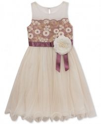 Rare Editions Layered Floral Ballerina Dress, Big Girls (7-16)