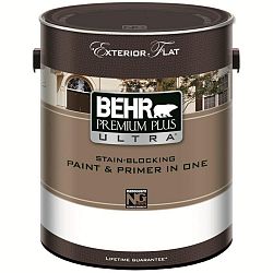 Exterior Paint & Primer in One, Flat - Medium Base, 3.7 L