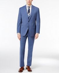 Michael Michael Kors Men's Classic-Fit Blue Neat Pindot Suit