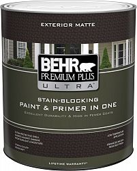 Exterior Paint & Primer in One, Semi-Gloss Enamel - Medium Base, 946 mL