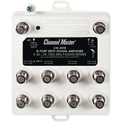 CHANNEL MASTER CM-3418 Ultra Mini Distribution Amp (8 Port)