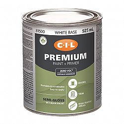 CIL Premium Interior Semi-Gloss White Base 925 mL