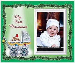 My First Christmas (carriage) Picture Frame Gift