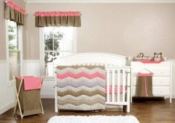 Trend Lab Cocoa Coral 3PC Crib Bedding Set by Trend Lab