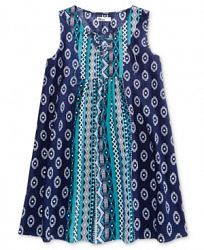 Epic Threads Lace-Up Dress, Big Girls (7-16), Created for Macy's