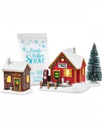 Department 56 Holiday in the Woods Mid-Year Collection, Lakeside Service Gift Set