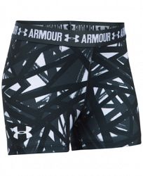 Under Armour HeatGear Armour Printed Shorty Shorts, Big Girls (7-16)
