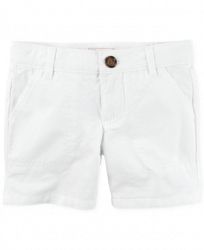 Carter's Cotton Twill Roll-Cuff Shorts, Little Girls (2-6X) & Big Girls (7-16)