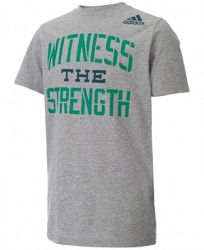 adidas Witness the Strength Print Cotton T-Shirt, Big Boys (8-20)