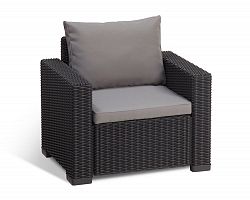 California Outdoor Armchair in Charcoal Single Unit