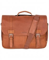 Kenneth Cole Reaction Colombian Leather Flapover Laptop Bag