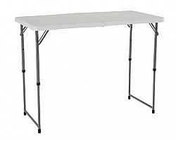 Adjustable Fold-In-Half Table - 4 Feet