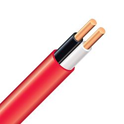 FAS/LVT Copper Fire Alarm Rated Electrical Cable - 18/2 Red 75m