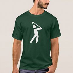 Golfing Pictogram T-Shirt