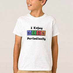 Periodic Table Bacon Science Chemistry Funny T-shirt