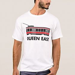 Queen East (Toronto) Streetcar T-shirt