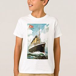Titanic at Sea Kids T T-shirt