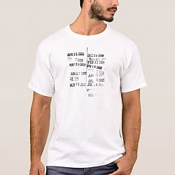 Library Date Stamp Shirt
