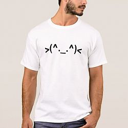 Cute Emoticon CAT! - All Black Design T-shirt