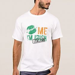 Kiss Me I'm Irish / Italian T-shirt