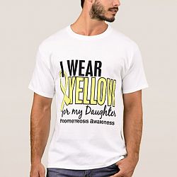 I Wear Yellow For My Daughter 10 Endometriosis T-shirt