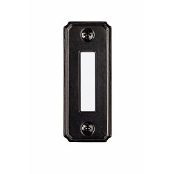 Wired Lighted Door Bell Push Button - Black