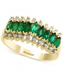 Brasilica by Effy Emerald (7/8 ct. t. w. ) and Diamond (1/5 ct. t. w. ) Ring in 14k Gold