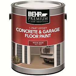 1-Part Epoxy Acrylic Concrete & Garage Floor Paint - White, 3.61L