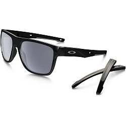 Oakley Crossrange XL Sunglasses (Grey Lens/Polished Black Frame) st. . .