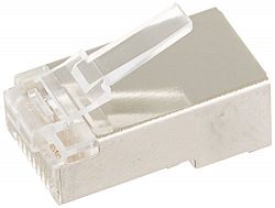 Shielded Cat5 Modular Plug For Round Solid Cable 25 Pack H3C00PO6R-2910