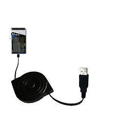APEX Digital E2go wiried Gomadic compact and retractable USB Charge cable - a USB Power Port Ready design and uses TipExchange