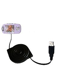 compact and retractable USB Power Port Ready charge cable designed for the Disney Hannah Montana Mix Max Player DS19012 and uses TipExchange