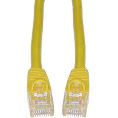 CAT6, UTP, with Molded Boot, Yellow, 100 ft