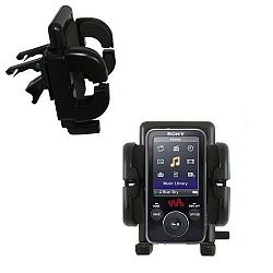 Gomadic Air Vent Clip Based Cradle Holder Car / Auto Mount for the Sony Walkman NWZ-E435F - Lifetime Warranty