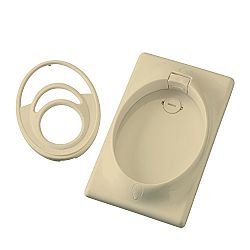 Kichler Decorative Fans 370010IV Accessory Single Gang CoolTouch Wall Plate in Ivory